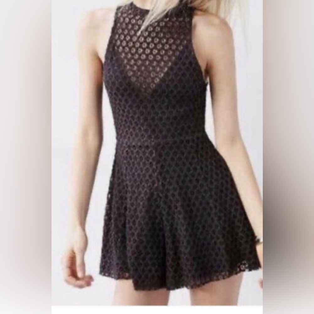 Urban Outfitters Black Romper Dress